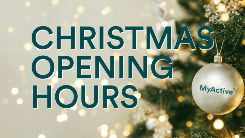 Christmas opening hours Across MyActive centres